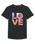Spring love Tricou mânecă scurtă guler larg Bărbat Skater