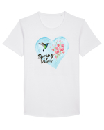 Spring vibes colibri Tricou mânecă scurtă guler larg Bărbat Skater