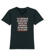 Continuă... Tricou mânecă scurtă guler V Bărbat Presenter