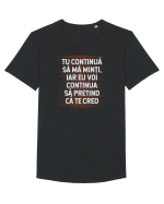 Continuă... Tricou mânecă scurtă guler larg Bărbat Skater