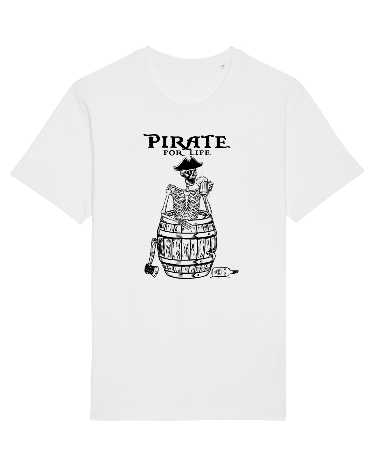 Tricou mânecă scurtă Unisex Rocker White