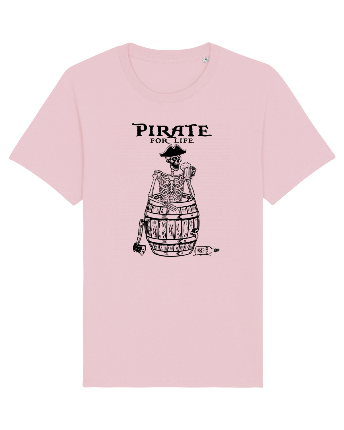 Tricou mânecă scurtă Unisex Rocker Cotton Pink