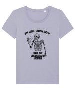 Drink beer Tricou mânecă scurtă guler larg fitted Damă Expresser