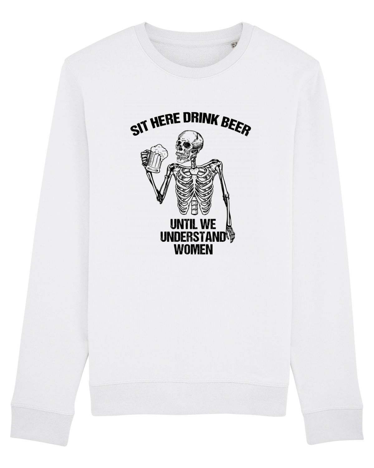 Bluză mânecă lungă Unisex Rise White