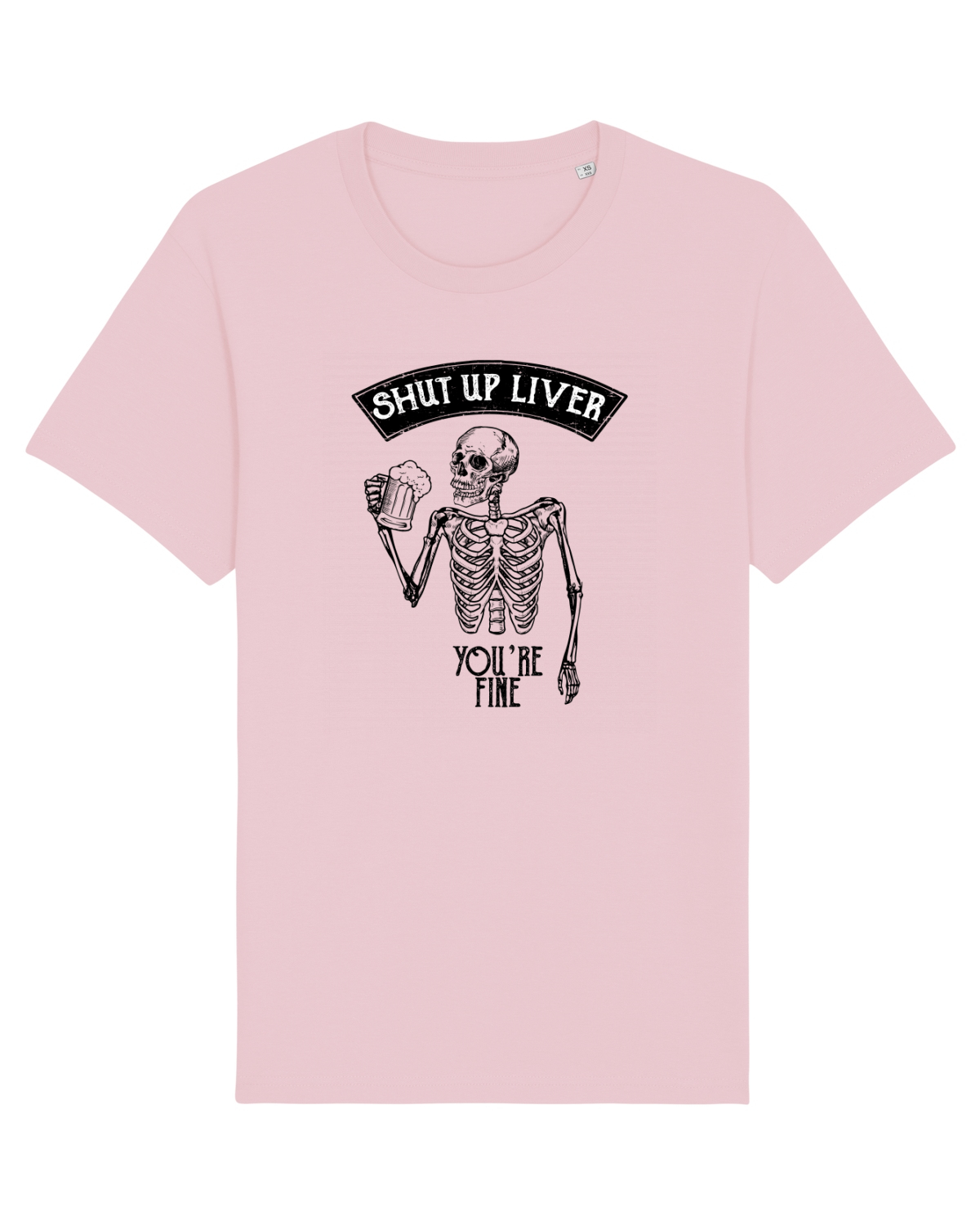 Tricou mânecă scurtă Unisex Rocker Cotton Pink
