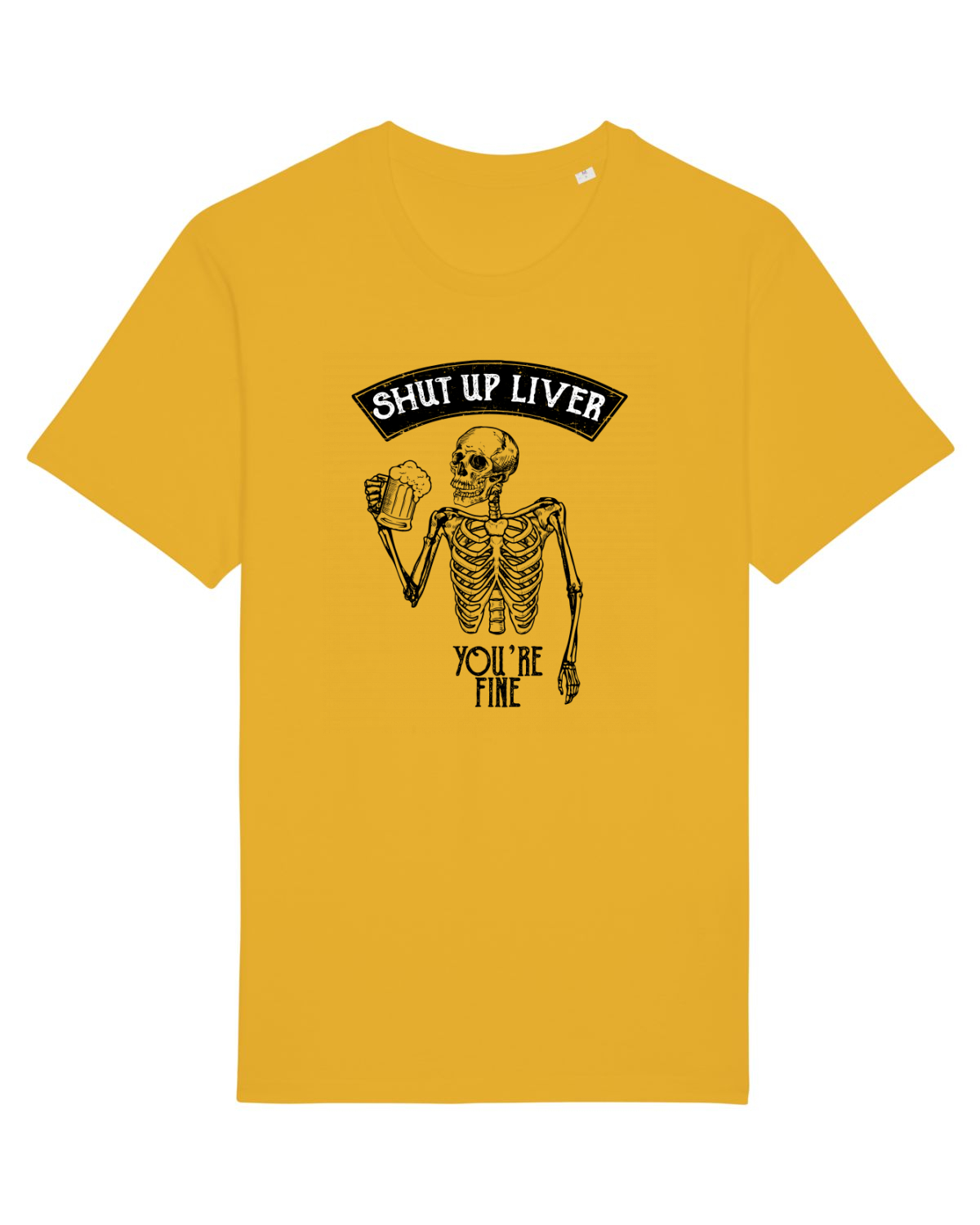 Tricou mânecă scurtă Unisex Rocker Spectra Yellow