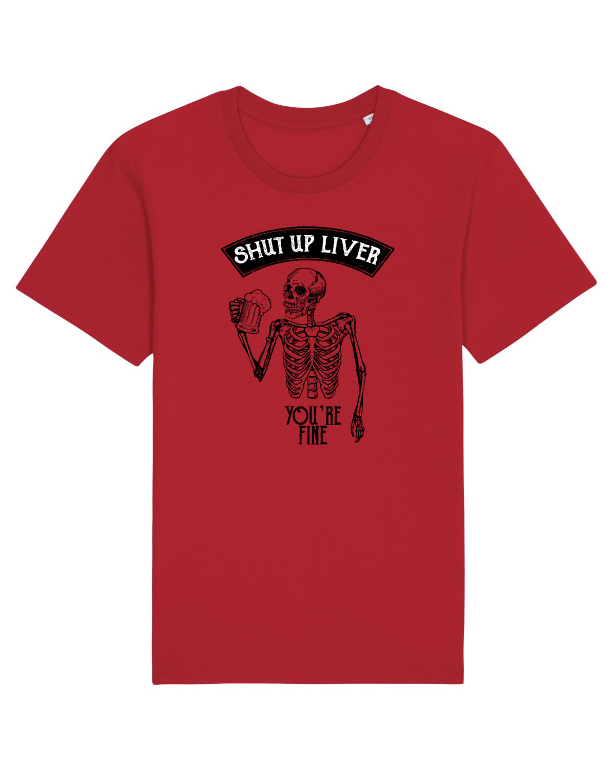 Tricou mânecă scurtă Unisex Rocker Red