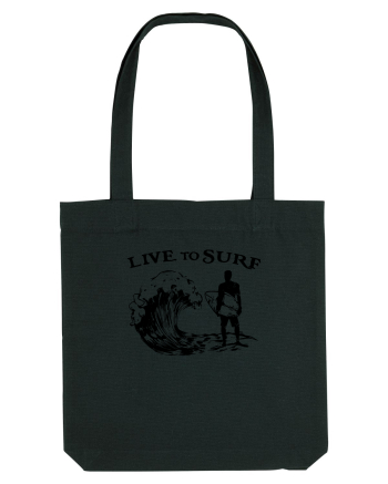 Live to Surf Black