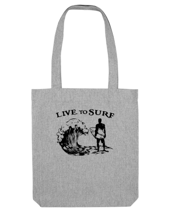 Live to Surf Heather Grey