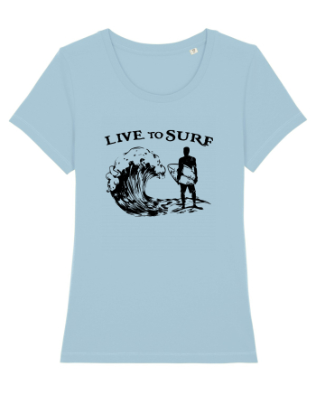 Live to Surf Sky Blue