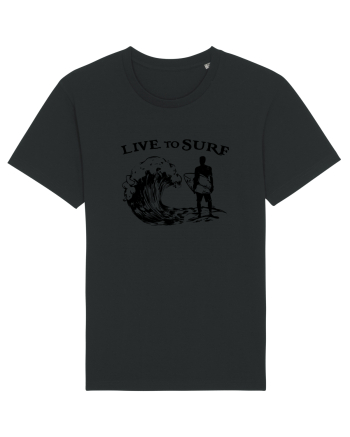 Live to Surf Black