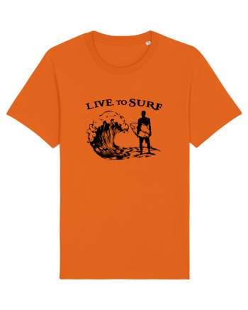 Live to Surf Bright Orange