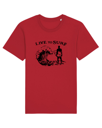 Live to Surf Red