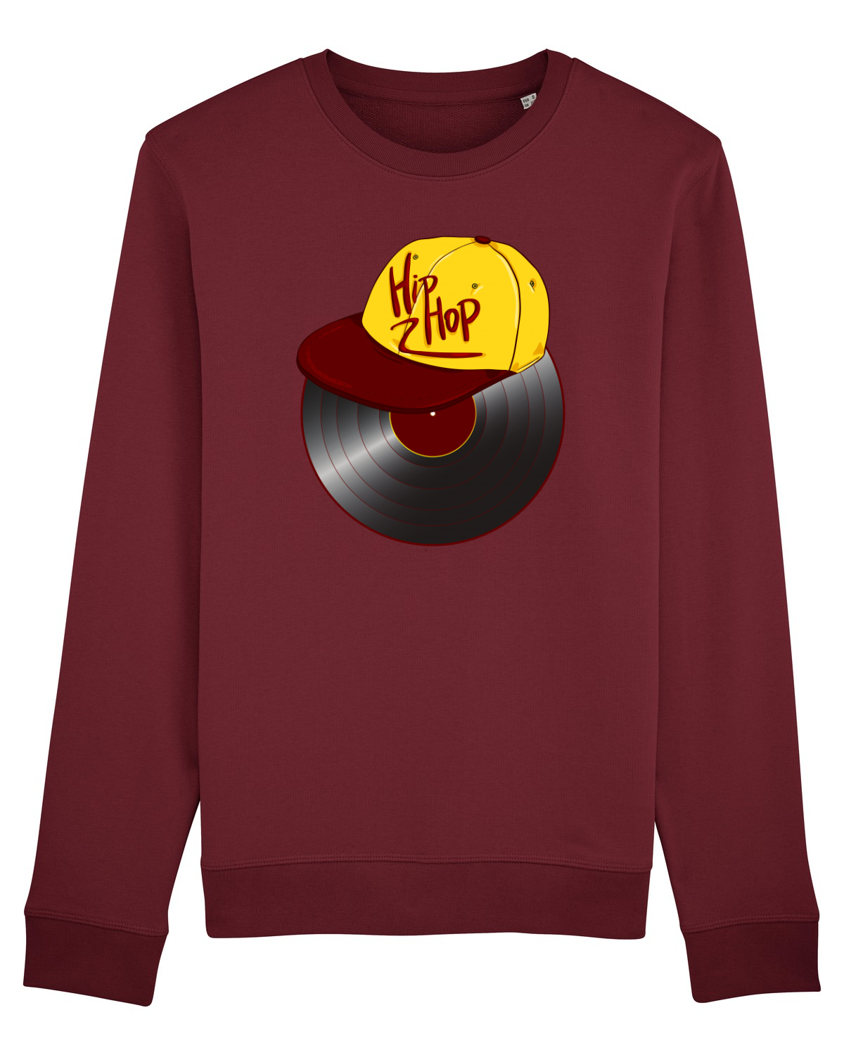 Bluză mânecă lungă Unisex Rise Burgundy