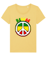 Reggae Music lover Tricou mânecă scurtă guler larg fitted Damă Expresser