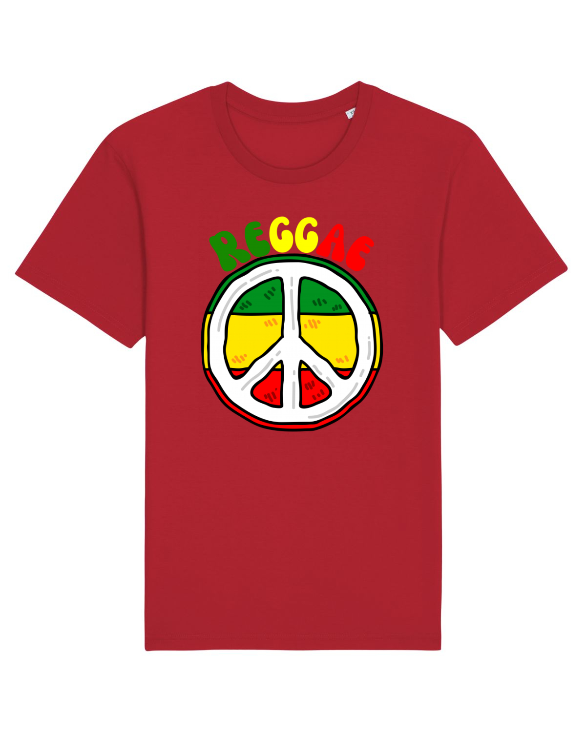 Tricou mânecă scurtă Unisex Rocker Red