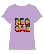 Reggae Music lover Tricou mânecă scurtă guler larg fitted Damă Expresser