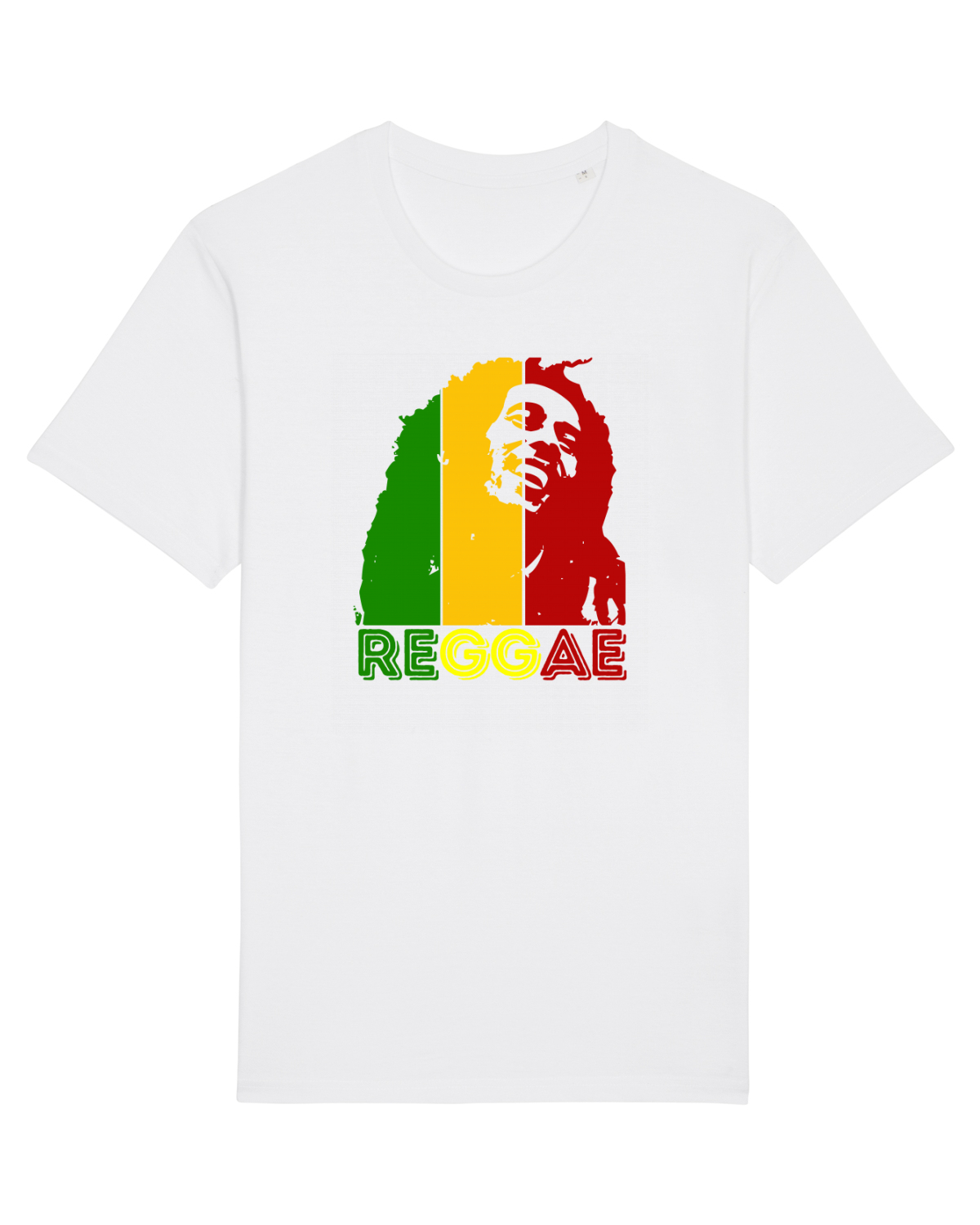 Tricou mânecă scurtă Unisex Rocker White