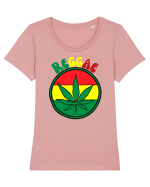 Reggae Music lover Tricou mânecă scurtă guler larg fitted Damă Expresser