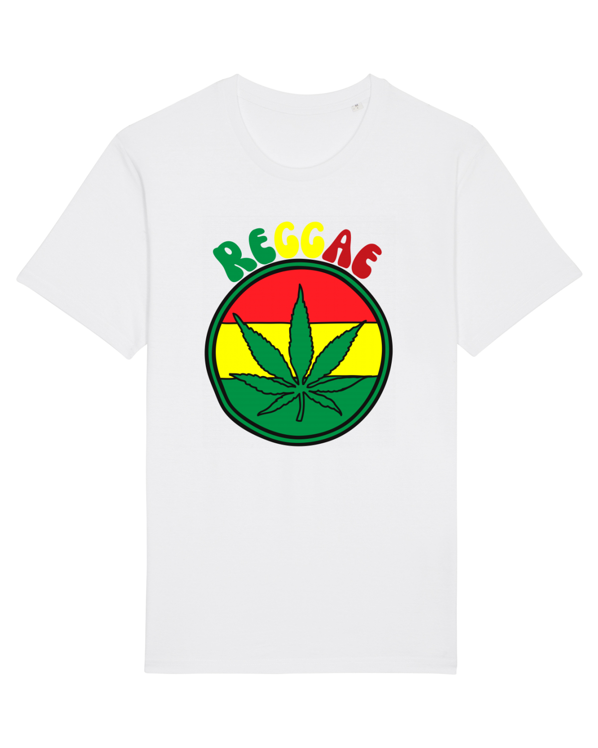 Tricou mânecă scurtă Unisex Rocker White