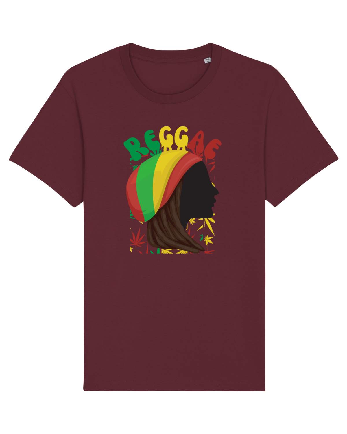 Tricou mânecă scurtă Unisex Rocker Burgundy