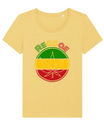 Reggae Music lover Tricou mânecă scurtă guler larg fitted Damă Expresser