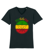 Reggae Music lover Tricou mânecă scurtă guler V Bărbat Presenter