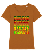 Reggae Music lover Tricou mânecă scurtă guler larg fitted Damă Expresser