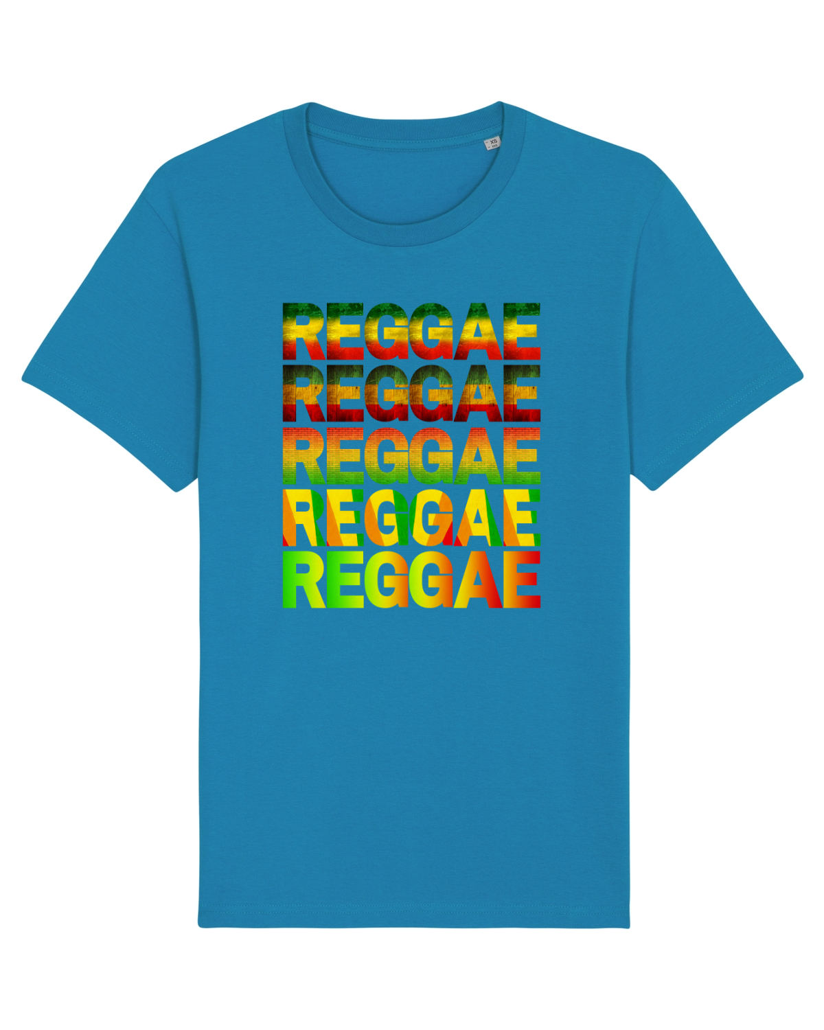 Tricou mânecă scurtă Unisex Rocker Azur