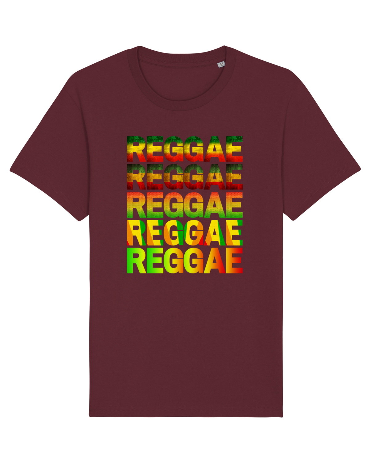 Tricou mânecă scurtă Unisex Rocker Burgundy