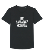 Eu? Sarcastic? Niciodata. Tricou mânecă scurtă guler larg Bărbat Skater