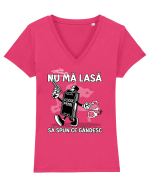 Codul Penal v1 Tricou mânecă scurtă guler V Damă Evoker