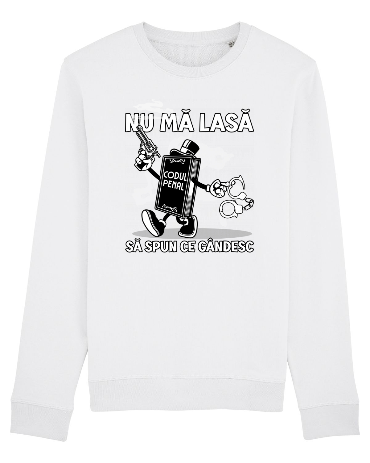Bluză mânecă lungă Unisex Rise White