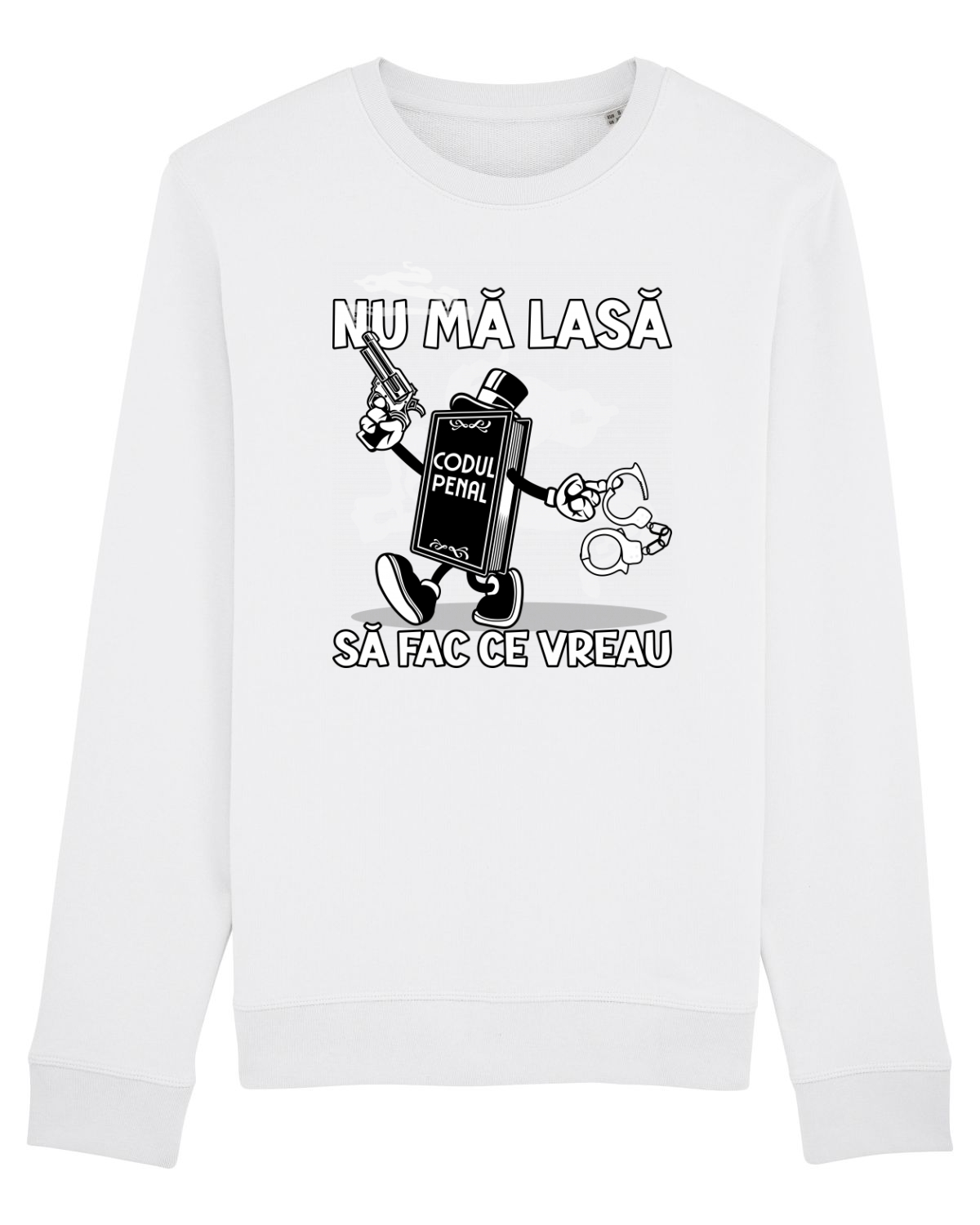 Bluză mânecă lungă Unisex Rise White
