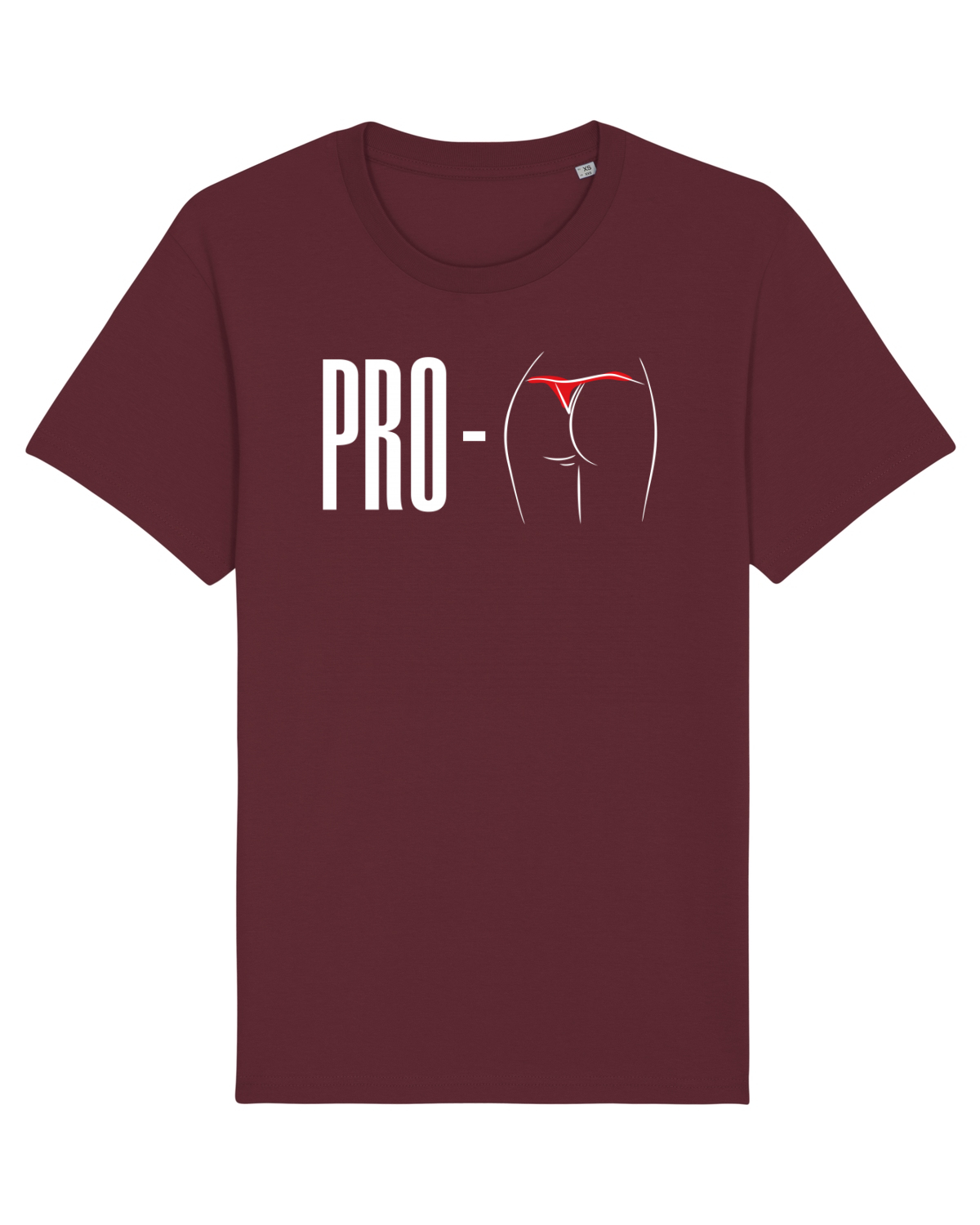 Tricou mânecă scurtă Unisex Rocker Burgundy