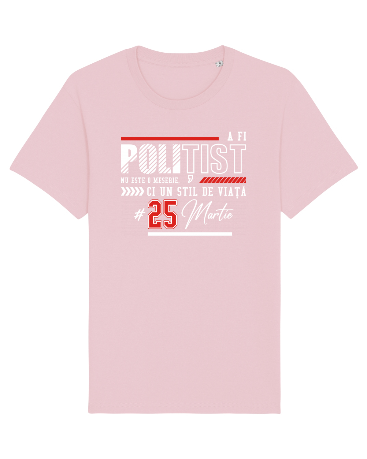 Tricou mânecă scurtă Unisex Rocker Cotton Pink