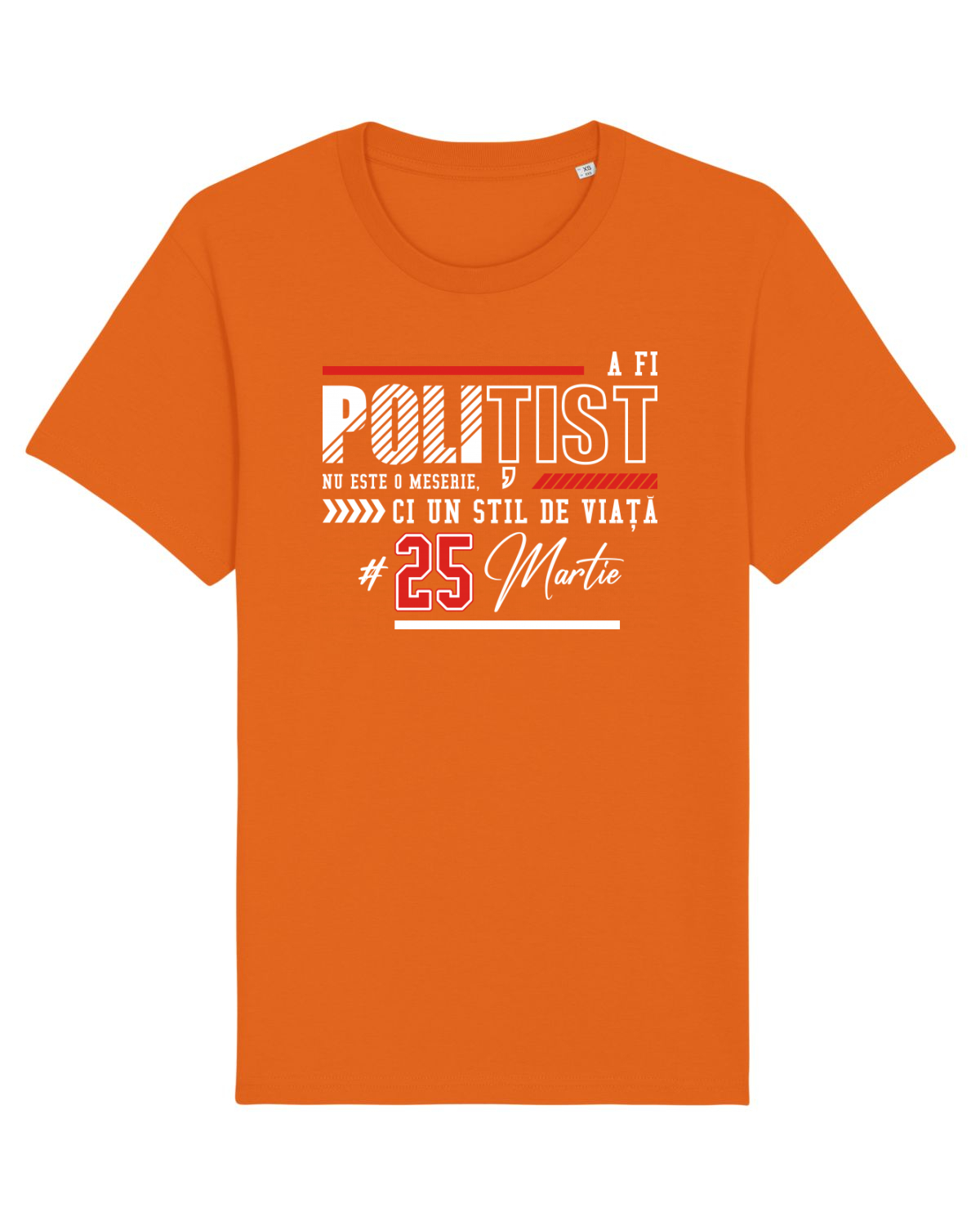Tricou mânecă scurtă Unisex Rocker Bright Orange