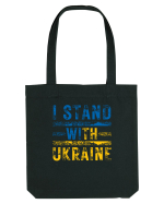 I Stand With Ukraine Sacoșă textilă