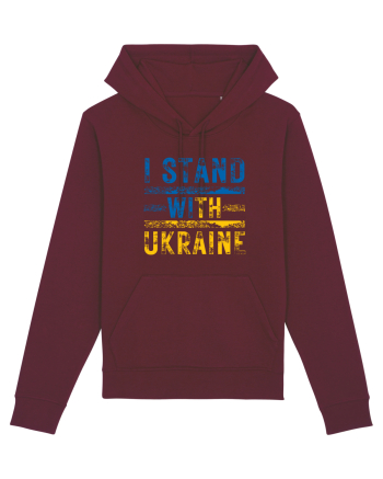 I Stand With Ukraine Burgundy