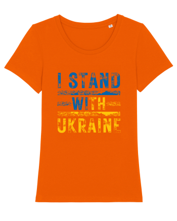 I Stand With Ukraine Bright Orange