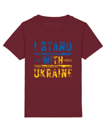 I Stand With Ukraine Burgundy