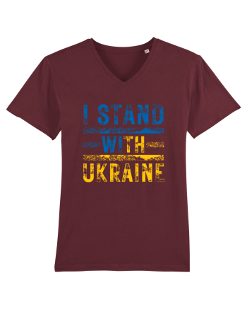 I Stand With Ukraine Burgundy