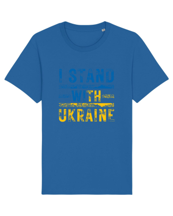 I Stand With Ukraine Royal Blue