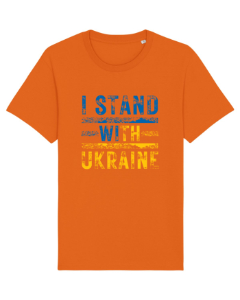 I Stand With Ukraine Bright Orange
