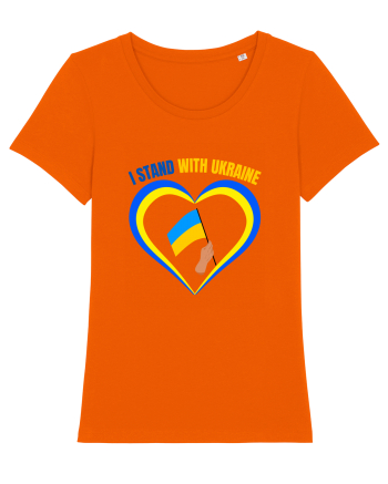 I Stand With Ukraine Bright Orange