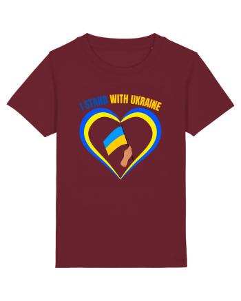 I Stand With Ukraine Burgundy