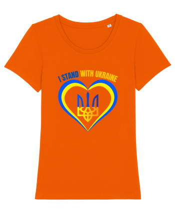I Stand With Ukraine Bright Orange