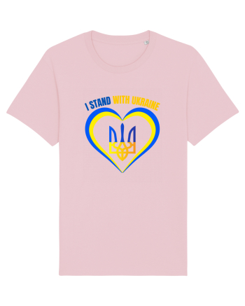 I Stand With Ukraine Cotton Pink