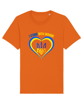 I Stand With Ukraine Bright Orange