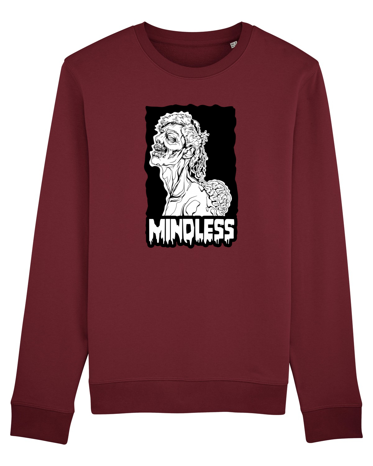 Bluză mânecă lungă Unisex Rise Burgundy